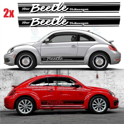2 Bandes Bas de caisse Coccinelle pour New Beetle Stickers HERBIE BRUSH-02