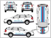 DACIA STEPWAY MCV LOGAN - MARTINI STICKERS SET