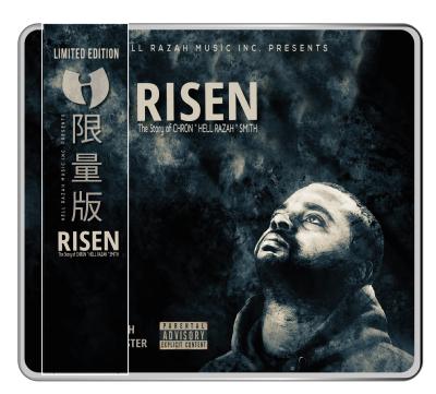Heaven Razah X Harbourmaster : " RISEN " The Story of CHRON " HELL RAZAH " SMITH  - COLLECTOR CARD VOCAL DROP SIGNATURE  - METAL CASE