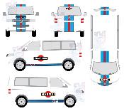 Kit deco Martini pour Transporter Volkswagen serie T -  stickers sticker autocollant RACING