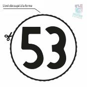 HERBIE GULF OIL STICKER Ø 3 à 120 cm Racing Le mans herbie 53 cox 1
