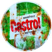 CASTROL OIL STICKER RUSTEES  3  120 cm vintage ancien rouille hold rare le mans racing Gulf Shell - V2 