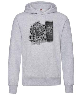 SWEAT SHIRT DJANTA GREY ASH LOGO CAN BLACK&WHITE