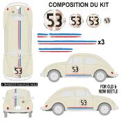 CHOUPETTE 53 STICKER AUTOCOLLANT - KIT HERBIE COCCINELLE DESTROY USED STICKERS -03