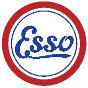 ESSO OIL STICKER  Ø 3 à 120 cm vintage ancien rouille hold rare le mans racing Gulf Shell - ES01