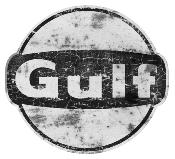 GULF OIL STICKER Ø 3 à 120 cm effet Usé Racing Le mans herbie 53 cox SCRATCHED 7