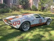 KIT DECO GULF SCRATCHED -  FORD GT 40 ... STICKERS - Le Mans Stripe UNIVERSEL : adaptable tout type véhicule