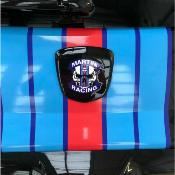 KIT DECO MARTINI  FIAT 500 - ABARTH - Sticker Autocollant Racing Le Mans UNIVERSEL : adaptable tout type véhicule