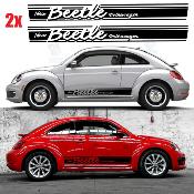 2 Bandes Bas de caisse Coccinelle pour New Beetle Stickers HERBIE BRUSH-02