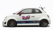 KIT DECO PURPLE 78 DESTROY RUSTY NEW STYLE  FIAT 500 ABARTH - STICKERS - Le Mans Stripe UNIVERSEL : adaptable tout type véhicule Type Martini Gulf Castrol