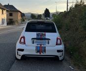 KIT DECO MARTINI FIAT 500 CORROSION EFFECT - UNIVERSAL Racing Le Mans Sticker Decal: adaptable to any type of vehicle SHABBY RUSTTES