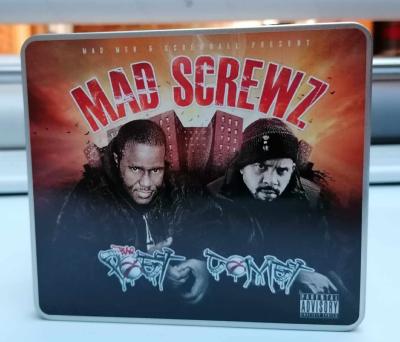 Blaq Poet & Comet MadMen " MAD SCREWZ " METAL CASE CD - Screwball - RARE COLLECTOR