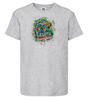 TEE SHIRT DJANTA ASH LOGO SCRATCH