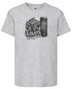 TEE SHIRT DJANTA GREY ASH LOGO CAN BLACK & WHITE