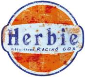 HERBIE GULF OIL STICKER Ø 3 à 120 cm effet Usé Racing Le mans herbie 53 cox SCRATCHED 2