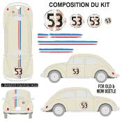 CHOUPETTE 53 STICKER AUTOCOLLANT - KIT HERBIE COCCINELLE DESTROY USED STICKERS -02