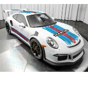 KIT DECO MARTINI SCRATCHED -  PORSCHE CARRERA CAYMAN BOXSTER ... STICKERS - Le Mans Stripe UNIVERSEL : adaptable tout type véhicule