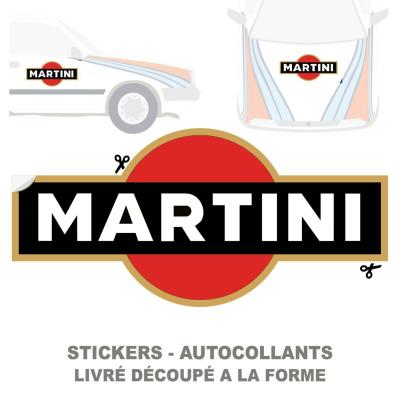 MARTINI LOGO RALLYE COURSE Autocollant decal auto moto sticker Racing le Mans - Plusieurs Tailles