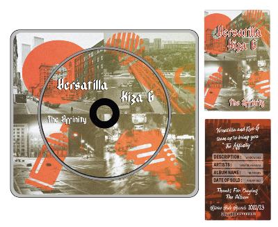 THE AFFINITY - VersaTilla X Kiza G -  ALBUM CD + COLLECTOR CARDS - METAL WINDOW CASE