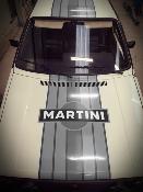 Kit déco Martini noir et blanc pour volkswagen golf 1 ou 2 - stickers sticker autocollant RACING