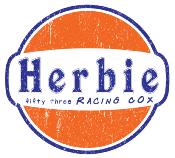 HERBIE GULF OIL STICKER  3  120 cm effet Us Racing Le mans herbie 53 cox SCRATCHED 1