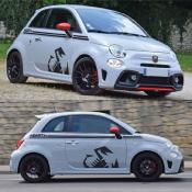 KIT STICKERS GRAND SCORPION pour FIAT 500 ABARTH bandes supérieures