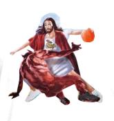 TEE SHIRT CUSTOM JEWELRY - BASKETBALL Jesus vs Devil - JULEUNIQUE COLLECTION  - WHITE