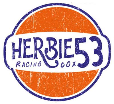 HERBIE GULF OIL STICKER Ø 3 à 120 cm effet Usé Racing Le mans herbie 53 cox SCRATCHED S2-1