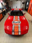 GULF PORSCHE 944 - Stickers - Roof & Boot Stripe with the gulf circular sticker for the bonnet