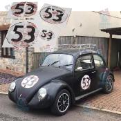 CHOUPETTE 53 STICKER AUTOCOLLANT - KIT HERBIE COCCINELLE DESTROY USED STICKERS