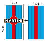 BONNET + PARE CHOC ET SPOILER MARTINI  FIAT 500 ABARTH STICKER CAPOT... Autocollant Racing Le Mans UNIVERSEL F5CAP-LARG-PARECH