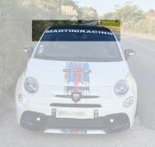 SUN VISOR FIAT 500 ABARTH Autocollant sticker - MARTINI RACING LE MANS PARE SOLEIL