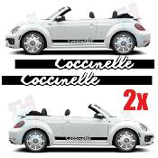 2 Bandes Bas de caisse Coccinelle pour New Beetle Autocollants Stickers HERBIE 53