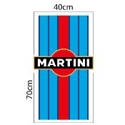 BONNET MARTINI  FIAT 500 ABARTH STICKER CAPOT... Autocollant Racing Le Mans UNIVERSEL F5CAP-LARG