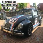 CHOUPETTE 53 STICKER AUTOCOLLANT - KIT HERBIE COCCINELLE DESTROY USED STICKERS -03