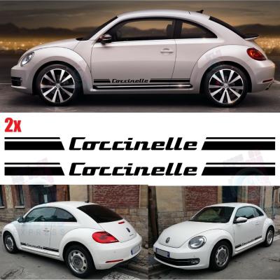 2 Bandes Bas de caisse Coccinelle pour New Beetle Autocollants Stickers HERBIE 53 BC02
