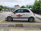 KIT DECO MARTINI  FIAT 500 - ABARTH AVEC PARE SOLEIL - Sticker Autocollant Racing Le Mans UNIVERSEL : adaptable tout type véhicule F5LC02