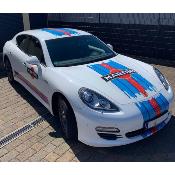 KIT DECO MARTINI PANAMERA SCRATCHED - Le Mans Stripe UNIVERSEL : adaptable tout type véhicule