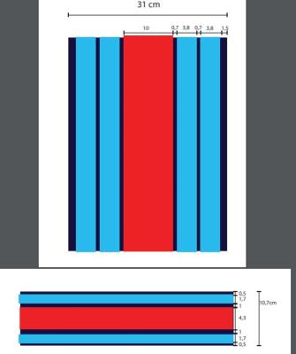 STICKERS SET MARTINI FOR MINI COOPER