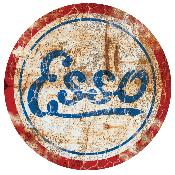 ESSO OIL STICKER RUSTEES Ø 3 à 120 cm vintage ancien rouille hold rare le mans racing Gulf Shell - RST01