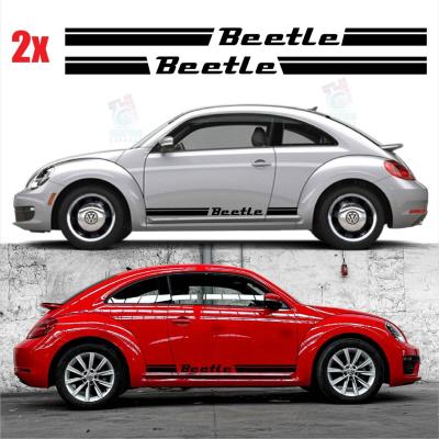 2 Bandes Bas de caisse Coccinelle New Beetle Autocollants Stickers HERBIE T03