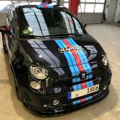 KIT DECO MARTINI  FIAT 500 - ABARTH - Sticker Autocollant Racing Le Mans UNIVERSEL : adaptable tout type véhicule