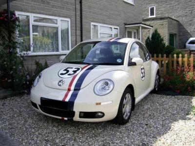 NEW BEETLE - HERBIE DECO COX - CHOUPETTE - STICKERS coccinelle CHOUPETTE