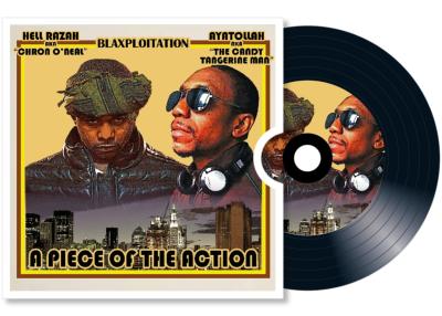 Heaven Razah X Ayatollah : " Blaxploitation : A Piece Of The Action " - SUNZ OF MAN - CD carton sleeve