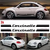 2 Bandes Bas de caisse Coccinelle pour New Beetle Autocollants Stickers HERBIE 53 BC02