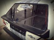 Kit déco Martini noir et blanc pour volkswagen golf 1 ou 2 - stickers sticker autocollant RACING