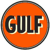 GULF OIL STICKER 1960 Ø 3 à 120 cm Racing Le mans herbie 53 cox