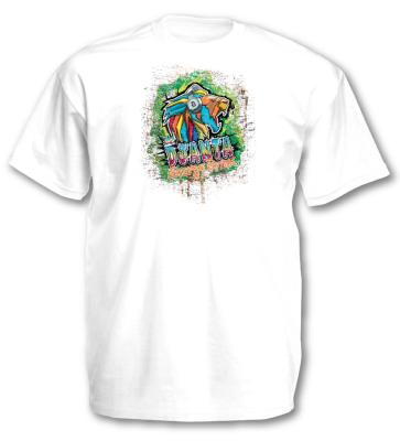 TEE SHIRT DJANTA LOGO SCRATCH WHITE